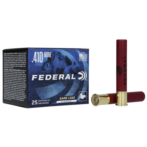 Federal Game-Shok Game Load Lead ShotUpland High Brass Shotgun Ammo .410 Bore 3 in 11/16 oz #5