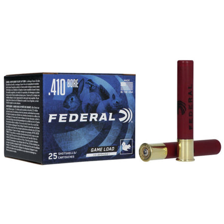 Federal Game-Shok Game Load Lead ShotUpland High Brass Shotgun Ammo .410 Bore 3 in 11/16 oz #5