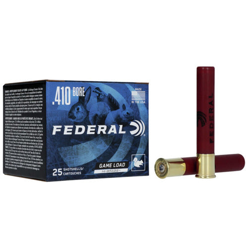 Federal Game-Shok Game Load Upland High Brass Shotgun Ammo .410 Bore 3 in 11/16 oz #6