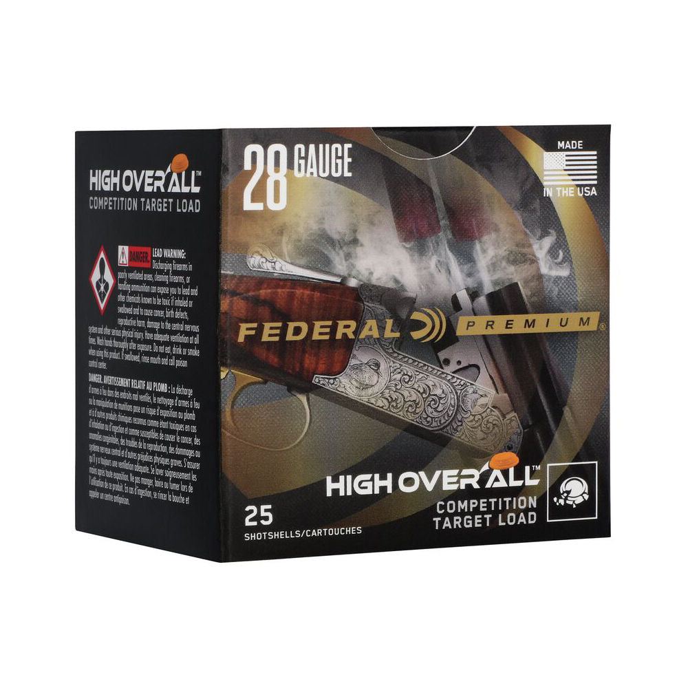 Federal Premium High Over All 1250 Shotgun Ammo 28 Gauge 2.75 in 3/4 oz #8.5