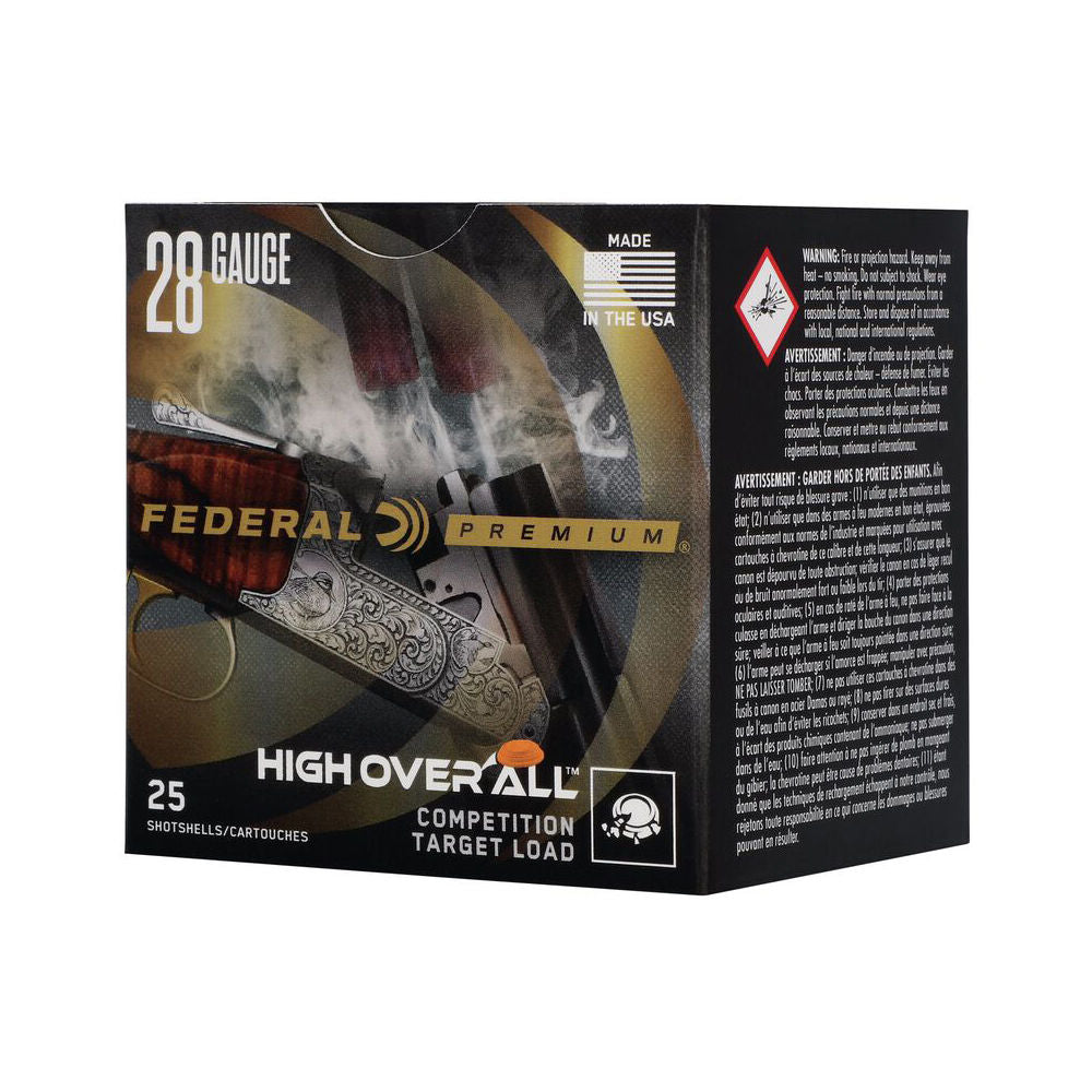 Federal Premium High Over All 1250 Shotgun Ammo 28 Gauge 2.75 in 3/4 oz #9