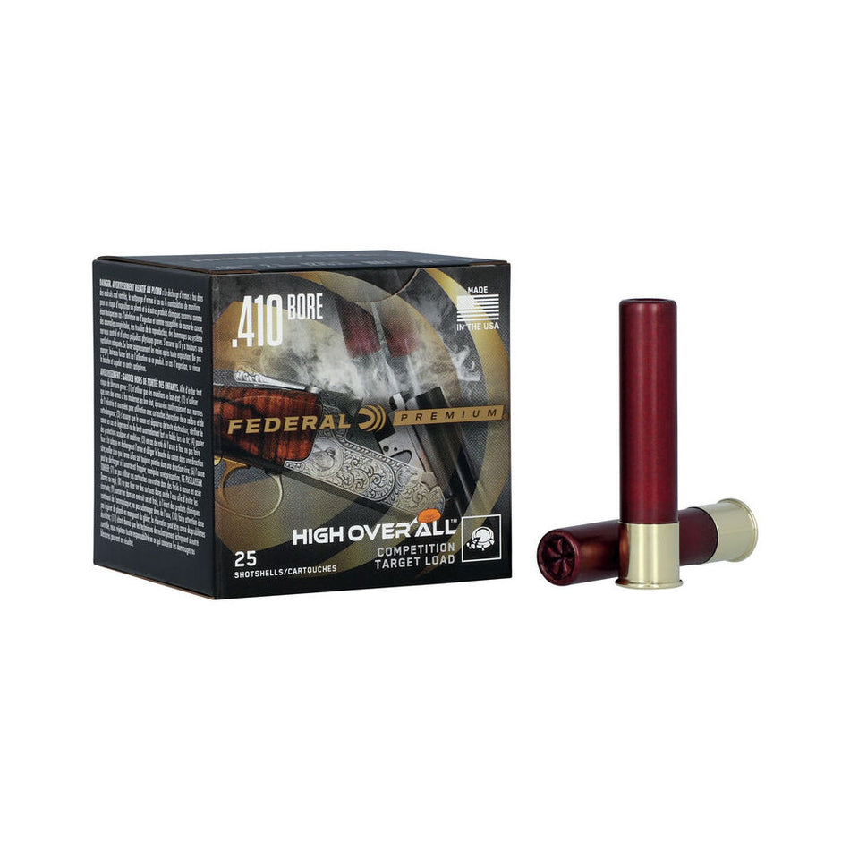 Federal Premium High Over All Shotgun Ammo .410 Bore 2.5 in 1/2 oz #8.5