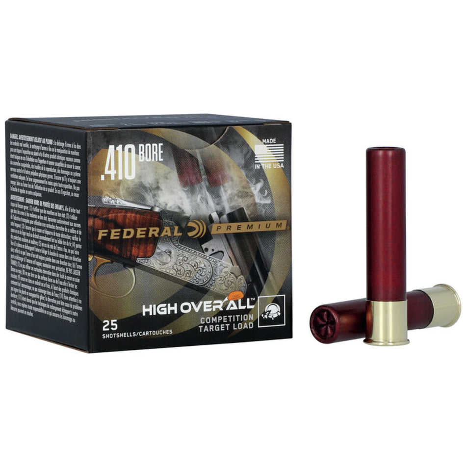 Federal Premium High Over All Shotgun Ammo .410 Bore 2.5 in 1/2 oz #9
