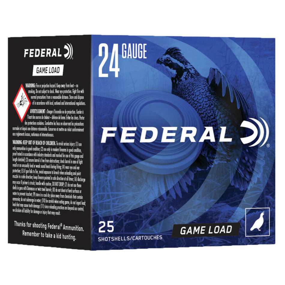Federal N1248 Game-Shok Heavy Field 24 Gauge 2-1/2 11/16oz #8 1280 fps