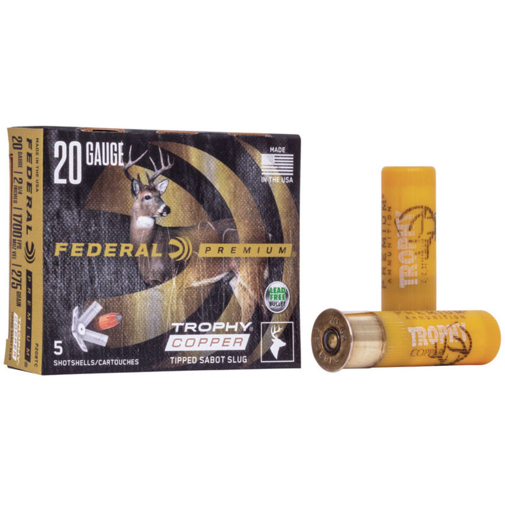 Federal Freight Train Sabot Slug Shotgun Ammo 20 Gauge 2.75 in 5/8 oz Slug