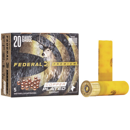 Federal P2582B Premium Magnum 20 Gauge 3 1-1/4oz #2 Buck 1100 fps