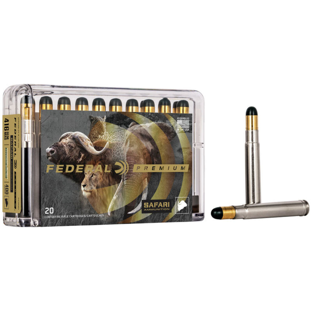 Federal Cape-Shok .416 Remington Mag 400 grain Woodleigh Hydro Solid ammunition