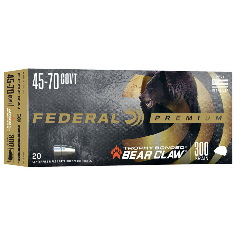 Federal Cape-Shok .458 Lott 500 grain Trophy Bonded Bear Claw ammunition