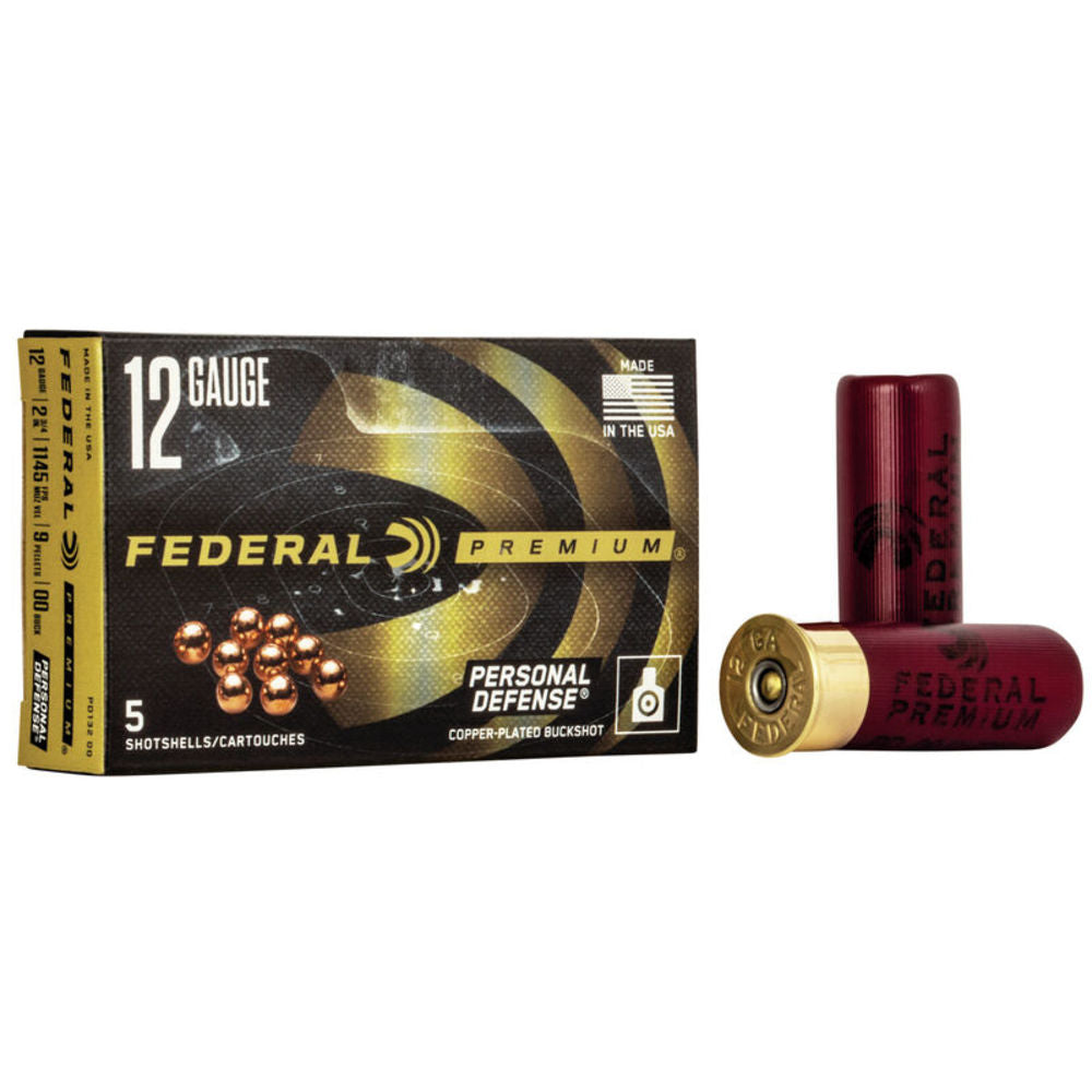 Federal PD13200 Premium Personal Defense 12 Gauge 2-3/4  #00 Buck 1145 fps
