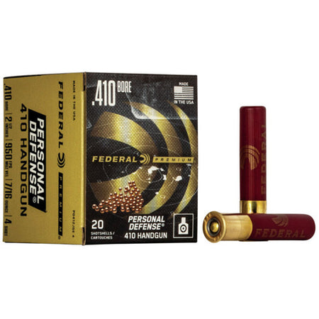 Federal Premium Personal Defense 410 Handgun Shotgun Ammo .410 Bore 2.5 in 7/16 oz #4