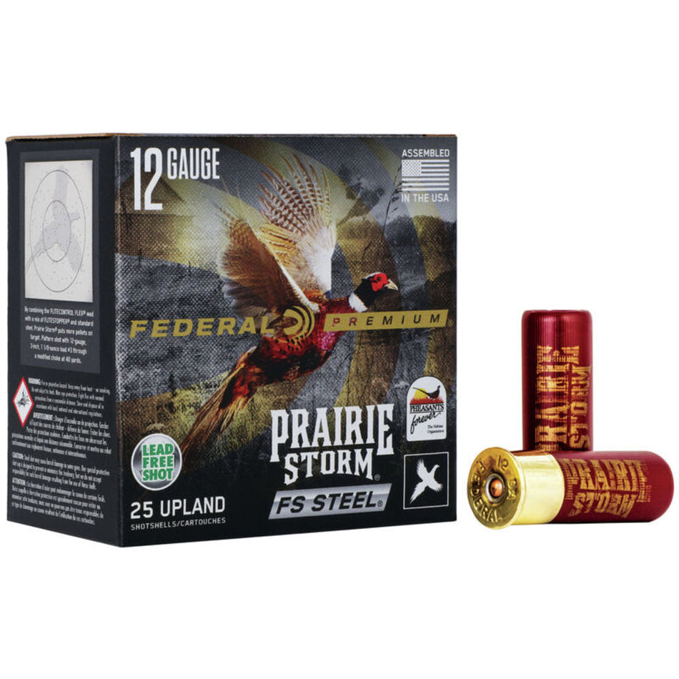 Federal PFSX147FS4 Premium Prairie Storm FS 12 Gauge 2-3/4 1-1/8oz #4 1500 fps