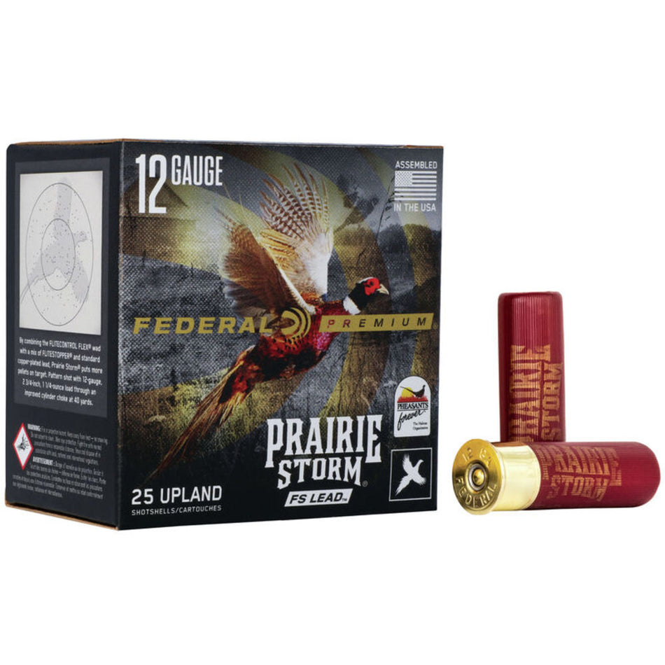Federal PFX129FS4 Premium Prairie Storm FS 12 Gauge 3 1-5/8oz #4 1350 fps