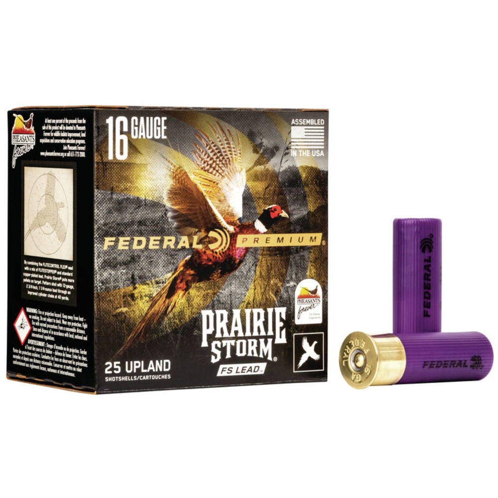 Federal PFX164FS5 Premium Prairie Storm FS 16 Gauge 2-3/4 1-1/8oz #5 1425 fps