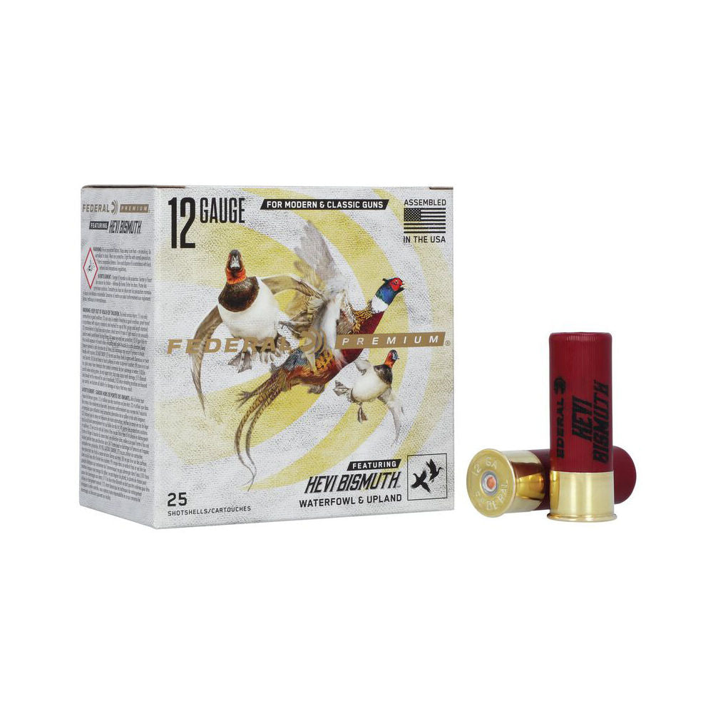 Federal PHBX1444 Premium HEVI-Bismuth 12 Gauge 2-3/4 1-1/4oz #4 1350 fps