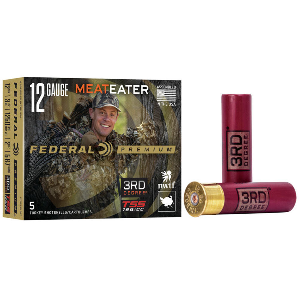 Federal PTDX139567 Premium 3rd Degree 12 Gauge 3-1/2 2oz #5/6/7 1250 fps