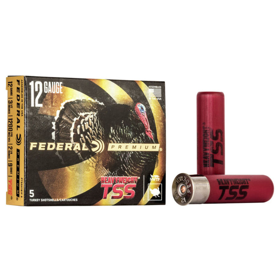 Federal PTSSX191F9 Premium Turkey Heavyweight TSS 12 Gauge 3-1/2 21/4oz #9 1200 fps