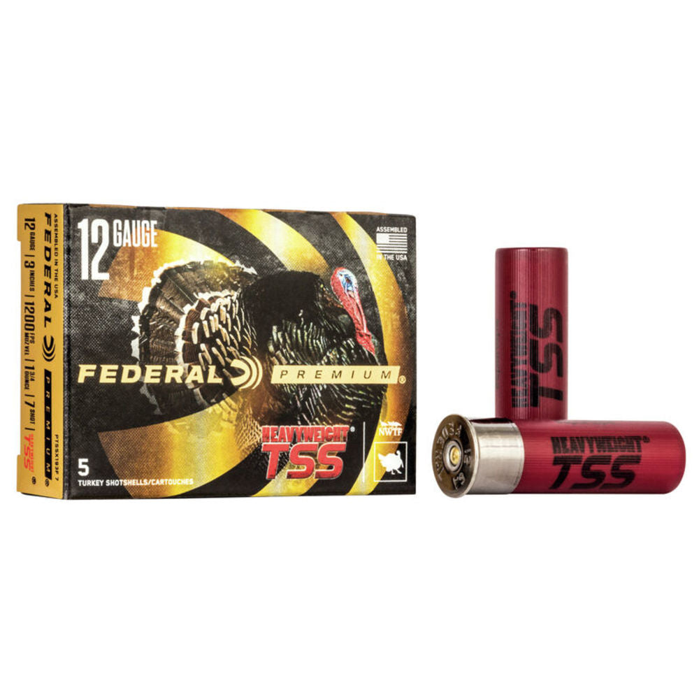 Federal PTSSX193F7 Premium Turkey Heavyweight TSS 12 Gauge 3 1-3/4oz #7 1200 fps
