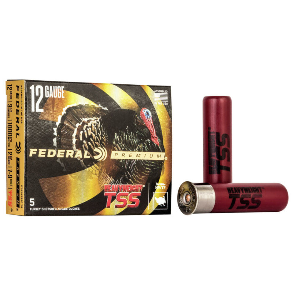 Federal PTSSX195F79 Premium Turkey Heavyweight TSS 12 Gauge 3-1/2 21/2oz  1000 fps