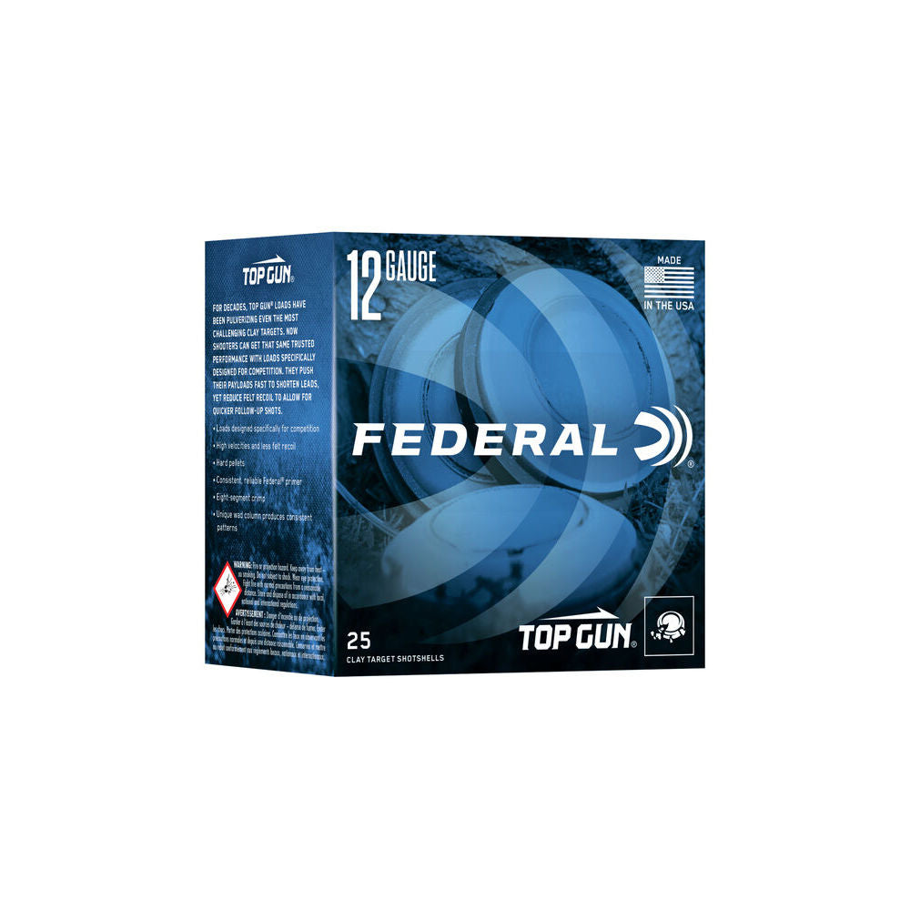Federal TGS1287.5 Top Gun Sporting 12 Gauge 2-3/4 1oz #7.5 1250 fps