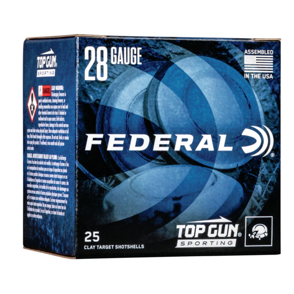 Federal TGS28217.5 Top Gun Sporting 28 Gauge 2-3/4 3/4oz #7.5 1330 fps