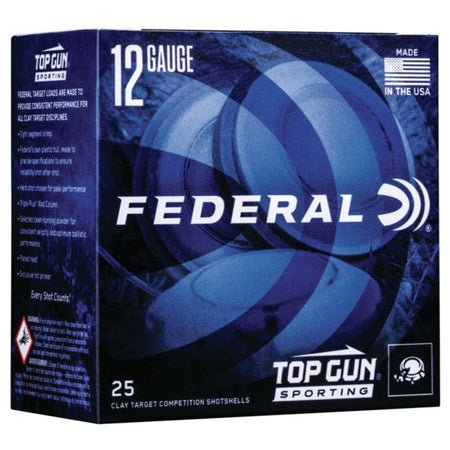 Federal Top Gun Sporting Shotgun Ammo 12 Gauge 2.75 in. 1330 FPS 1 oz. 8 Shot 25 rd.