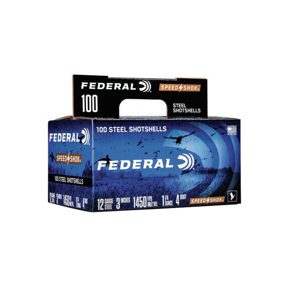 Federal WF1421004 Speed-Shok Waterfowl 12 Gauge 3 1-1/4oz #4 1450 fps