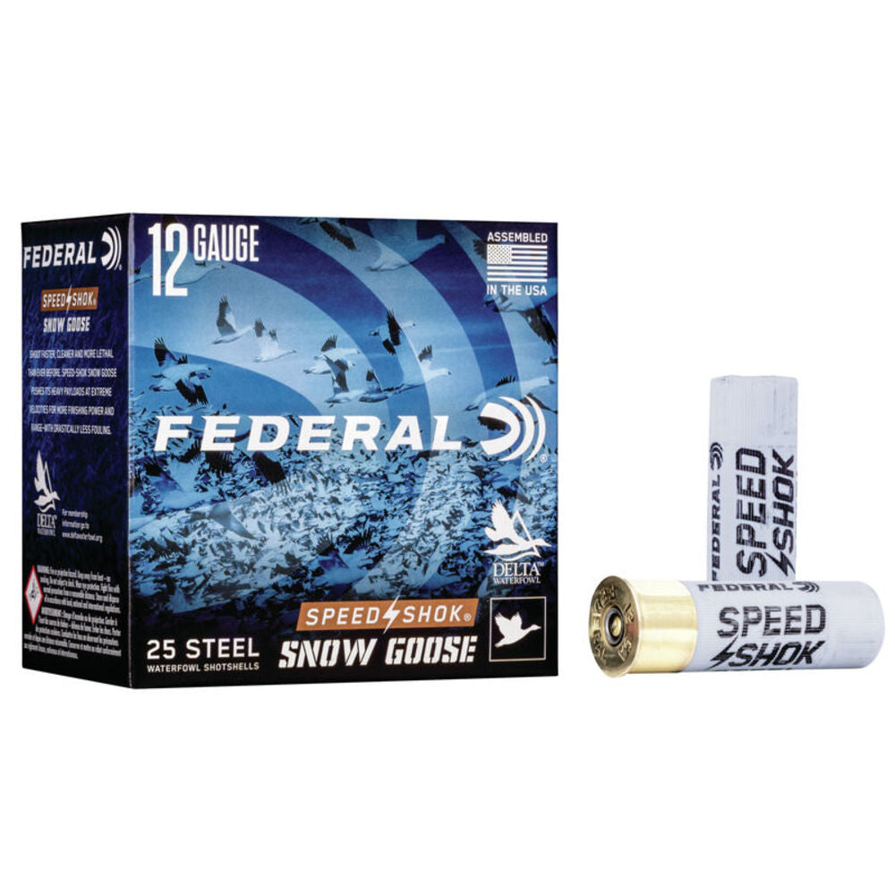 Federal Speed-Shok Snow Goose Shotgun Ammo 12 Gauge 3 in 1-1/4 oz #2