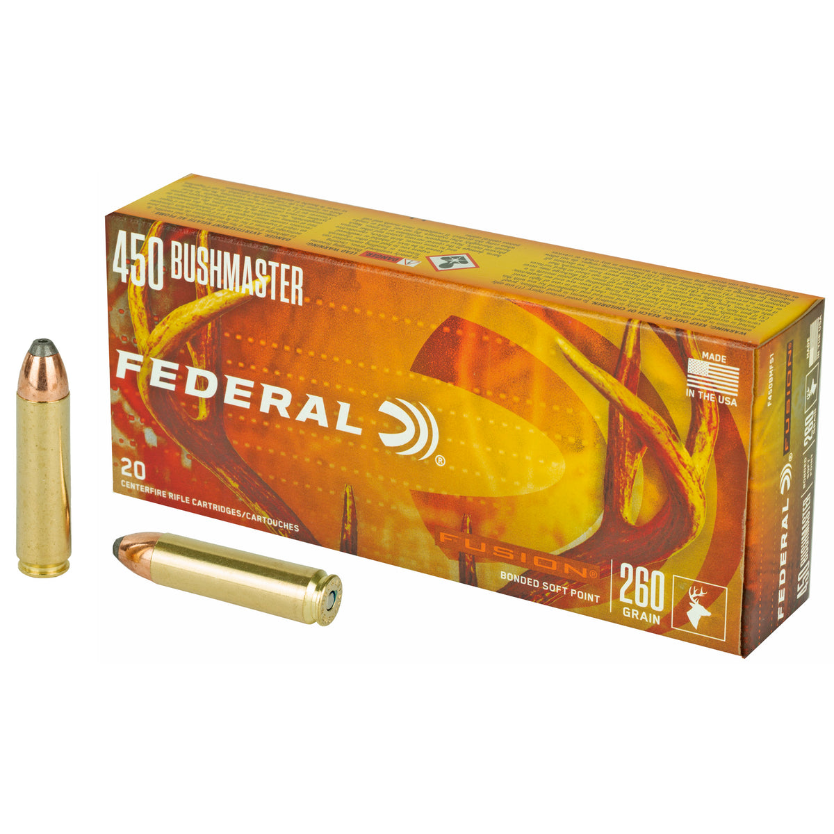 Federal Fusion Fusion Soft Point 260 Grain .450 Bushmaster 2200 fps