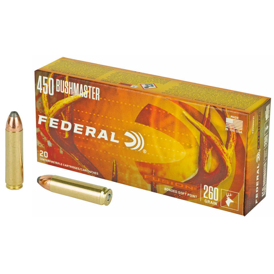 Federal Fusion Fusion Soft Point 260 Grain .450 Bushmaster 2200 fps