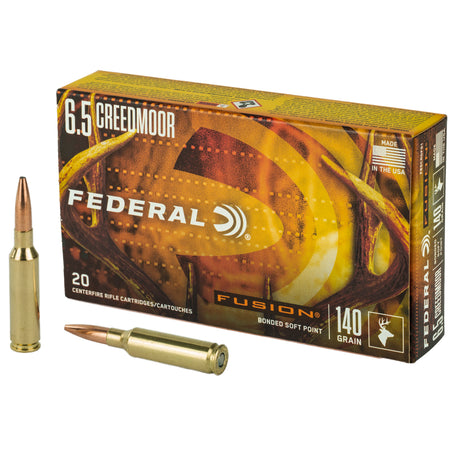 Federal Fusion Fusion Soft Point 140 Grain 6.5mm Creedmoor 2725 fps