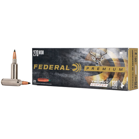 Federal Premier Premium Trophy Copper .270 WSM 130 grain Trophy Copper ammunition