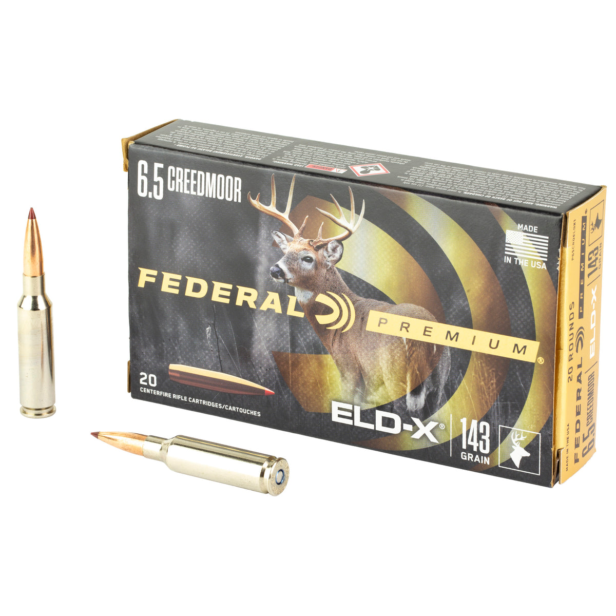 Federal Premium ELD-X Extremely Low Drag-eXpanding 143 Grain 6.5mm Creedmoor 2700 fps