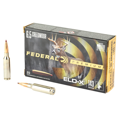 Federal Premium ELD-X Extremely Low Drag-eXpanding 143 Grain 6.5mm Creedmoor 2700 fps