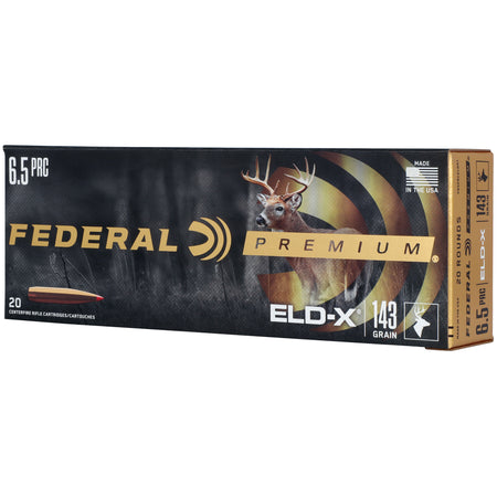 Federal Premium ELD-X 6.5mm Creedmoor 143 grain Extremely Low Drag-eXpanding ammunition