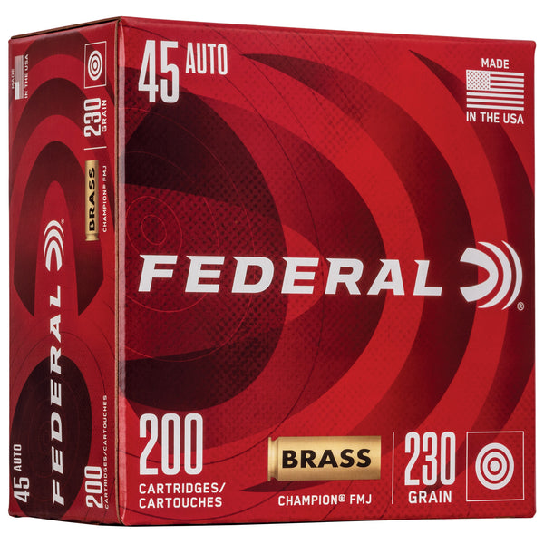 Federal Champion Training Full Metal Jacket 230 Grain .45 ACP/Auto 890 fps