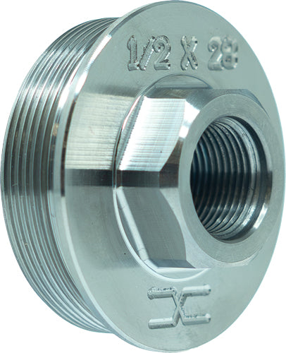 FAXON 1/2X28 DIRECT THREAD TO HUB ADAPTER TITANIUM