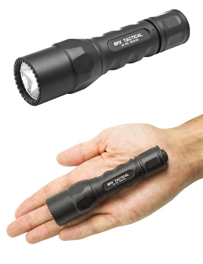 SureFire 6PX Tactical LED Flashlight Mil-Spec Anodized Black 320 Lumens