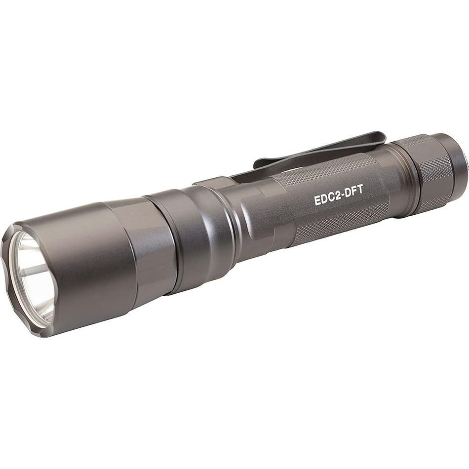 SureFire EDC2 DFT Turbo 700 Lumen Compact Flashlight Hard Anodized Grey