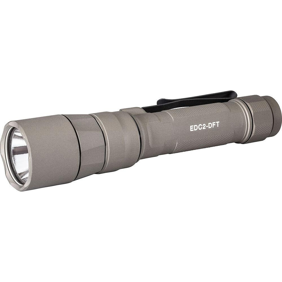 SureFire EDC2 DFT Turbo Series 700 Lumen Compact Flashlight Tan