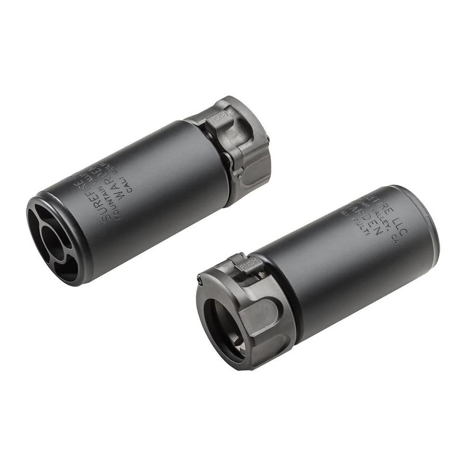 SureFire Warden Fast-Attach Muzzle Blast Regulator Stainless Steel Black