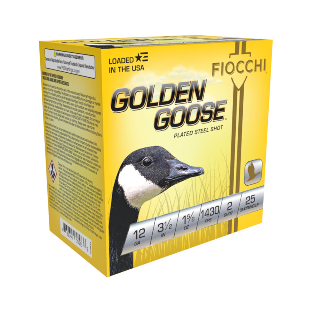Fiocchi Golden Goose Shotgun Ammo 12 Gauge 3.5 in 1-5/8 oz #2