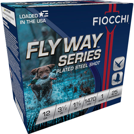 Fiocchi 1235ST1 Flyway Waterfowl 12 Gauge 3-1/2 1-3/8oz #1 1470 fps