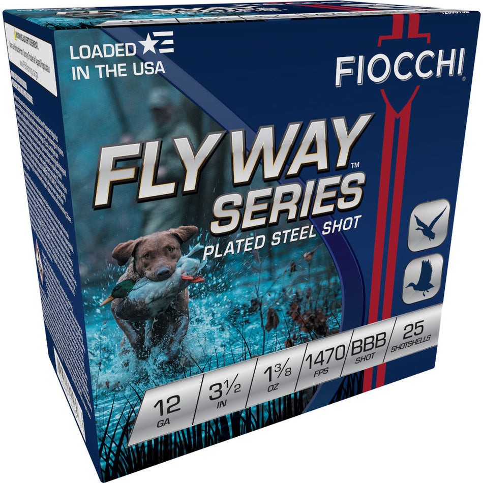 Fiocchi 1235ST3B Flyway Waterfowl 12 Gauge 3-1/2 1-3/8oz #BBB 1470 fps
