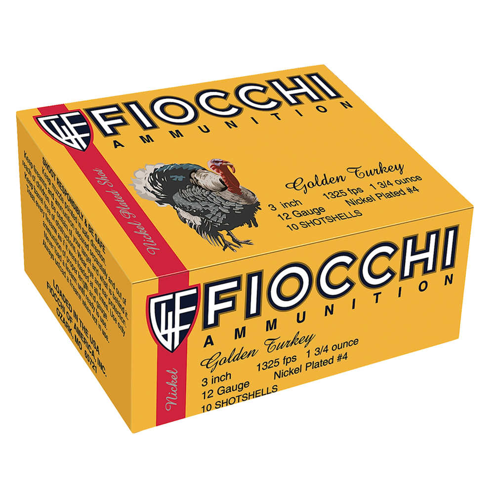 Fiocchi 123TRKC6 Golden Turkey Hunting 12 Gauge 3 1-3/4oz #6 1200 fps