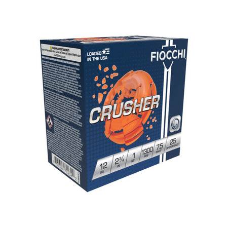Fiocchi Exacta Crusher Shotgun Ammo 12 Gauge 2.75 in 1 oz #7.5