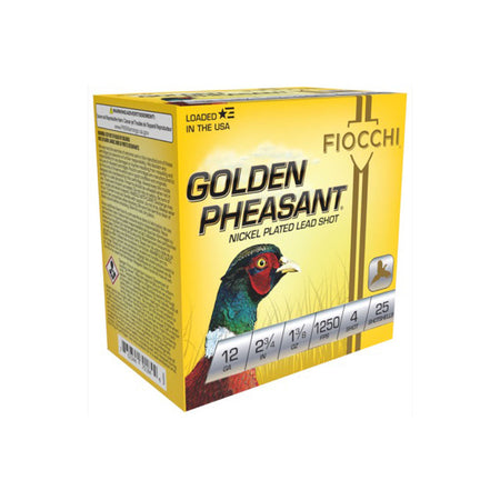 Fiocchi 12GP4 Golden Pheasant Extrema 12 Gauge 2-3/4 1-3/8oz #4 1250 fps