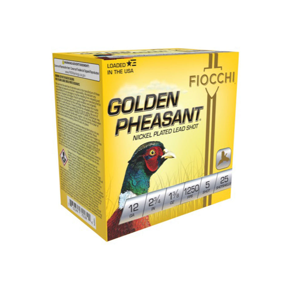 Fiocchi 12GP5 Golden Pheasant Extrema 12 Gauge 2-3/4 1-3/8oz #5 1250 fps