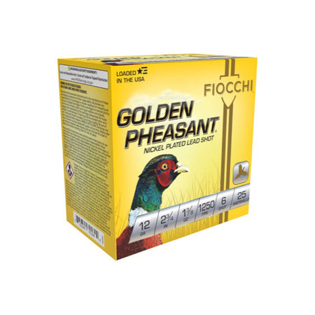 Fiocchi 12GP6 Golden Pheasant Extrema 12 Gauge 2-3/4 1-3/8oz #6 1250 fps