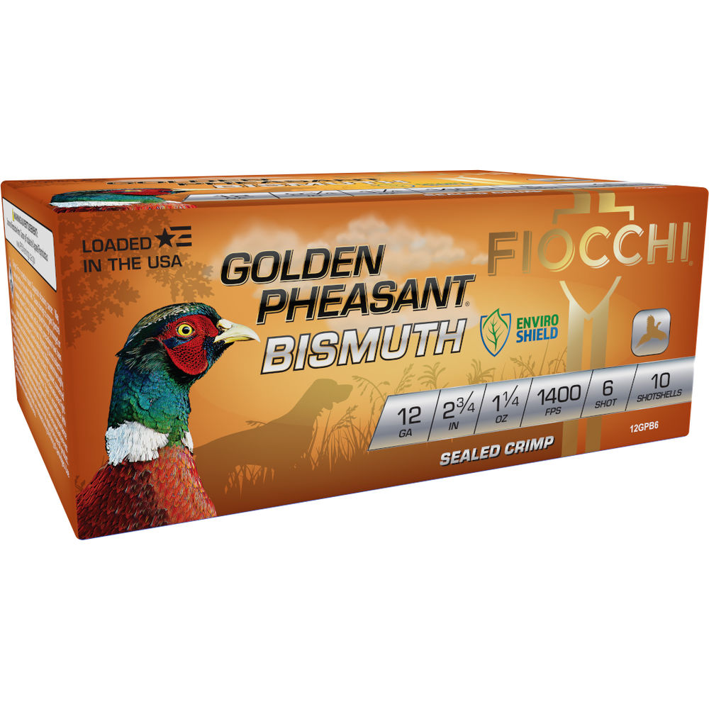 Fiocchi Golden Pheasant Shotgun Ammo 12 Gauge 2.75 in 1-1/4 oz #6