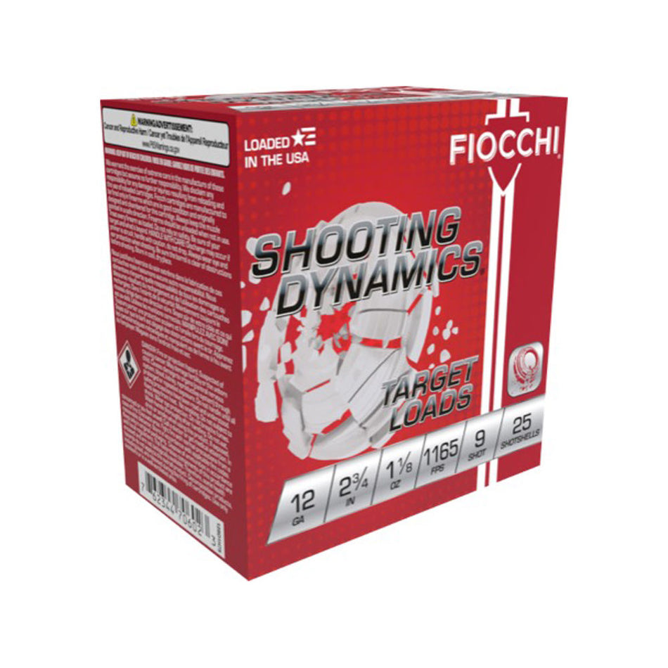 Fiocchi 12 Gauge 12SD18L9 Shooting Dynamics Target 2.75" 1-1/8oz 9 Shot